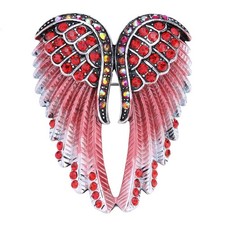 Women's Guardian Angel Wings Pin Brooches Pendants 2-in-1 - Women Girls Biker