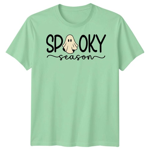 Spooky Season Halloween Ghost Mens T Shirt Womens Tee Graphic Unisex Apparel - Picture 27 of 36