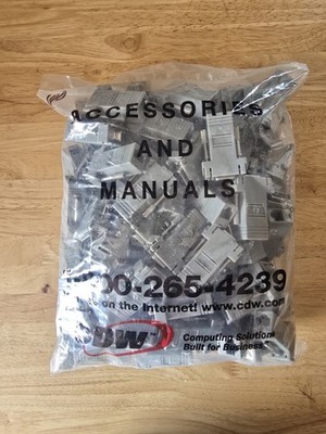 Lot of 100 DB9 Female to RJ45 Serial Adapters. Bulk RS232 Console Connectors