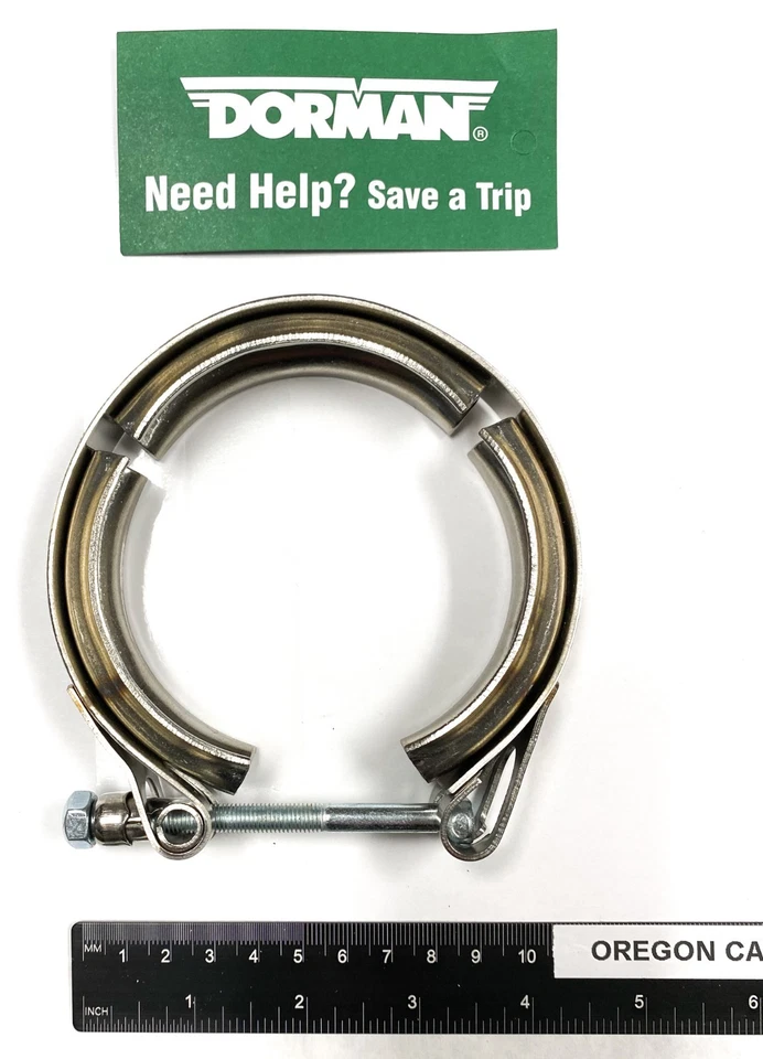 Abrazadera de escape de hardware Dorman 904-251 TURBO V-BAND para varios vehículos FORD Foto 2 de 3