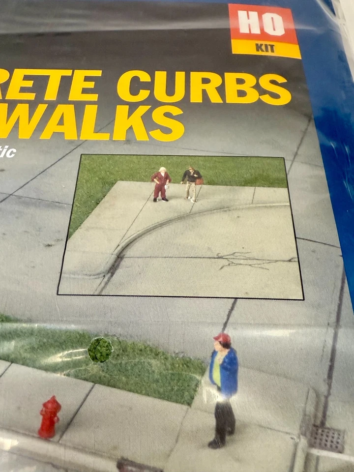 **NUEVO** Kit de bordillos y aceras de concreto Walthers ~ escala HO (#933-3187) SELLADO Foto 2 de 4