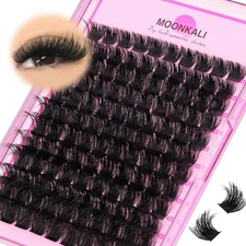 Lash Clusters Wispy 200D Individual Lashes Full Volume Eyelash Clusters 12-20Mm 
