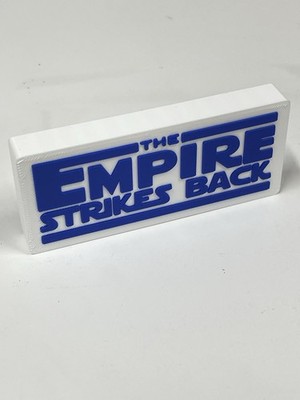 SW The Empire Strikes Back 3D printed Logo Thick Free Standing Shelf Display