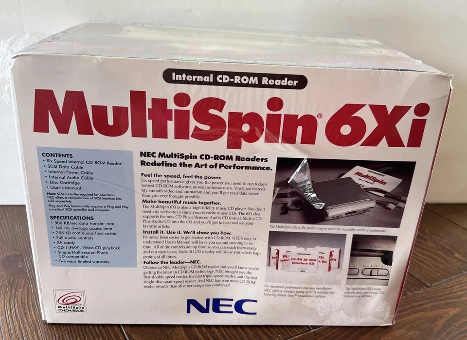 NEW NEC Multispin 6Xi Internal CD-ROM Reader CDR-502 Plug & Play - Image 4 of 4