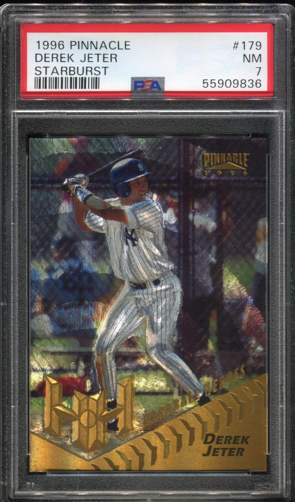 1996 Pinnacle Derek Jeter Starburst #179 HOF PSA 7