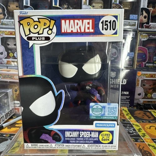 Funko Pop Uncanny Spiderman Glow GITD #1510 Marvel Spider-Man LE9500 Hot Topic