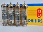 4x ECL86 / 6GW8  tubes   PHILIPS Miniwatt  - ECL 86 - 1964