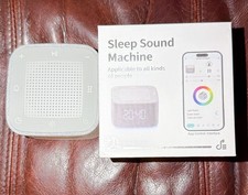 R   Sound Machine Alarm Clock 32 Soothing Night Lights Bluetooth Speaker...