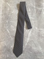 Excellent condition HERMES tie dark gray