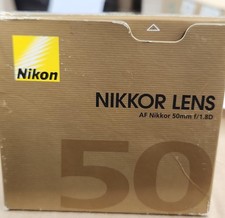 Nikon AF NIKKOR 50mm F/1.8 D Lens Used Missing Lens Cap