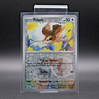 151 Play! League Stamp Promo Reverse Holo Pidgey 016/165 NM *Read Discription*