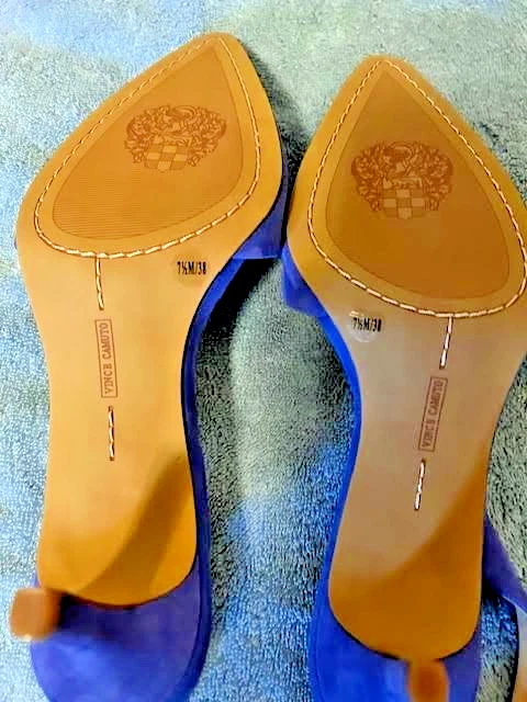 Vince Camuto Suede Slingback Pumps Kolissa Pop Purple,  8M, New Without Box - Image 4 of 4