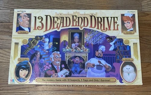 Vintage 1993 Milton Bradley 13 Dead End Drive Board Game - 100% Complete