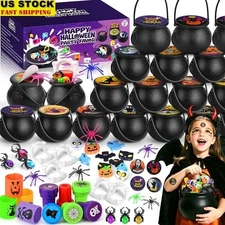 Halloween Goodie Bags 56PCS Mini CauldronsParty FavorsTrick/Treat Supplies New