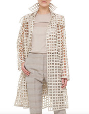 Akris Open Grid Coat Sz 40 = Us 8 (fits All) - Nwot