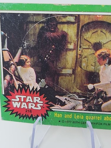 1977 Topps Star Wars Han Solo Princess Leia Organa Luke Skywalker #216 06ff - Picture 7 of 8