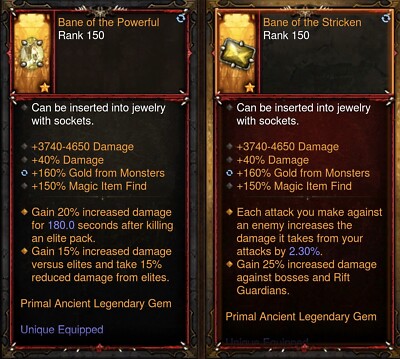 DIABLO 3-PS4/5/-22 PRIMAL MODDED GEMS MAGIC FIND/GFM FÜR HARDCORE