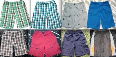 GAP KIDS Boys Blue SCORPION Brwn PLAID CHECK Solid Red Black SHORTS 4-5 6-7 8-10