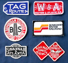 RAILROAD PATCHES Unused Condition 6 Cloth SEABOARD SYSTEM / RAILWAY EXPRESS