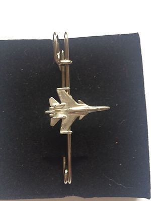 Sukhoi Su-35 C61 Aircraft Fighter Pewter Emblem Kilt Pin Scarf  3'' 7.5 cm 