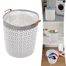 60L Large Foldable Storage Laundry Hamper Clothes Basket Wash Bag Organizer