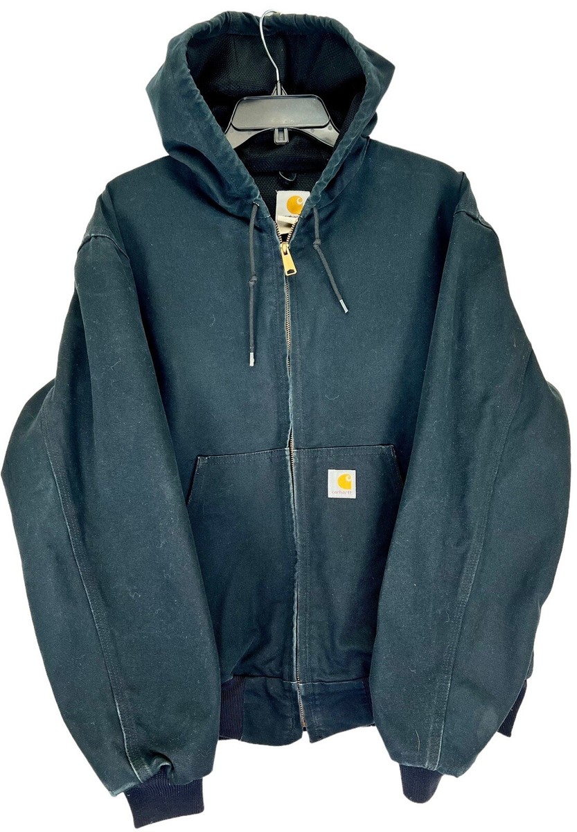 Vintage Carhartt Jacket Adult L Black Faded Workwear Vintage Vintage Carhartt Jacket Adult L Black Faded Workwear Vintage