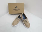 New Sperry Tuck saltwash khaki slip on boat shoes Loafers size 13.5 boy youth