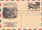 STAMP US SCOTT UXC12 "Grand Canyon" 9 CENT ON POSTCARD 1972 FDC - B