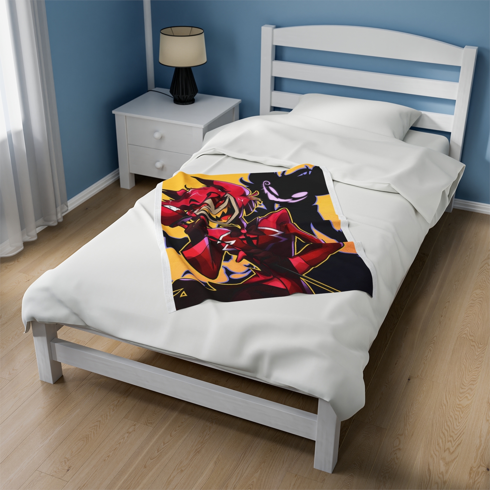 Alastor Hazbin Hotel Blanket, Hazbin Hotel Fan Gift