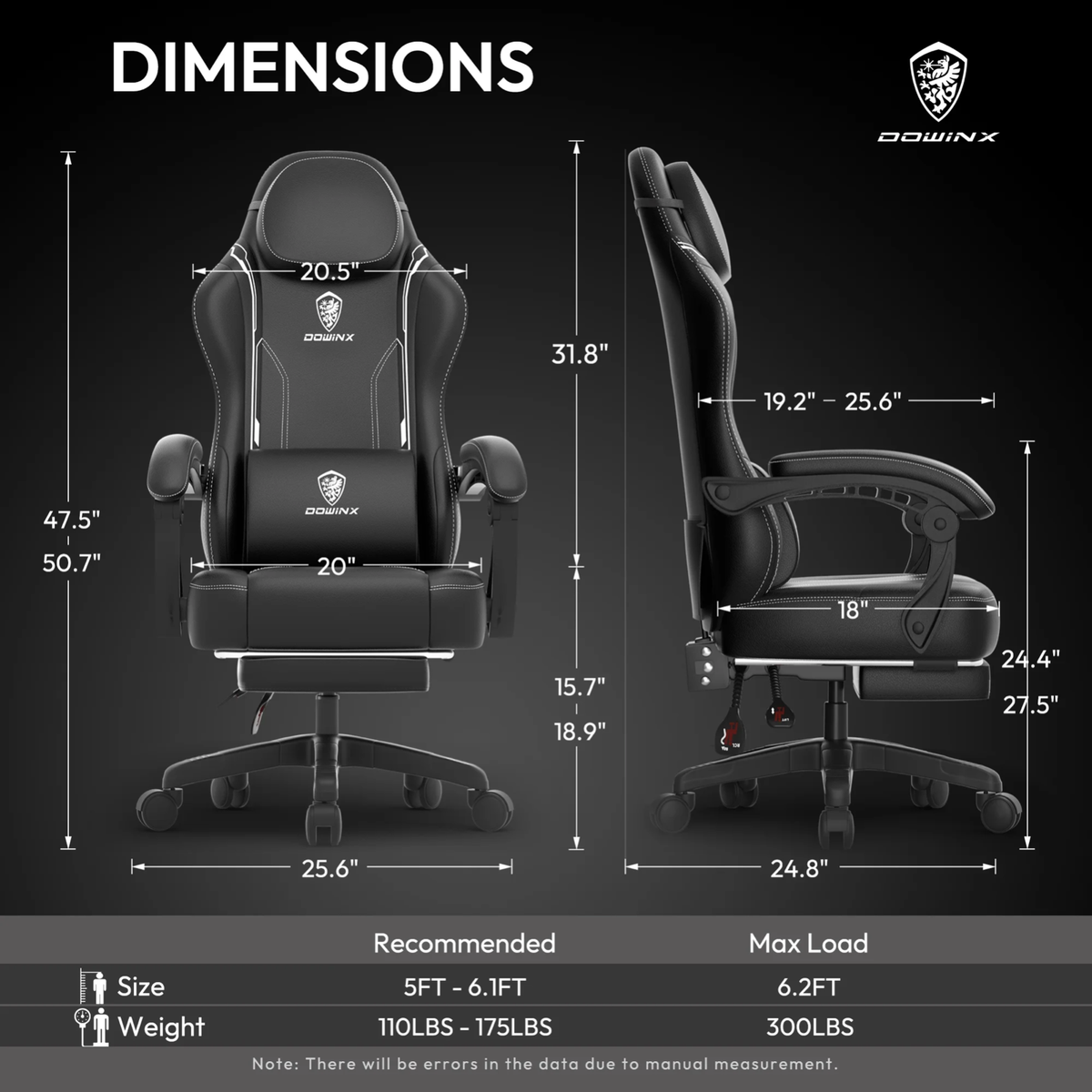 Dowinx Best Computer Chair For 300 Lbs Dowinx Gaming Chair Big And