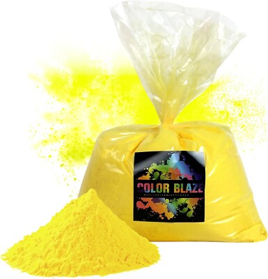 Color Blaze - 5lbs Yellow Color Powder - Holi Fun Run Festivals Color War Party