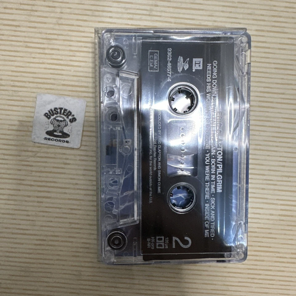 ERIC CLAPTON - PILGRIM CASSETTE TAPE - Image 4 of 4