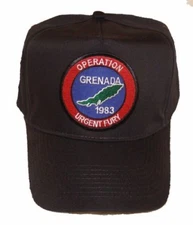 OPERATION URGENT FURY GRENADA 1983 BLACK HAT CAP VETERAN CARIBBEAN