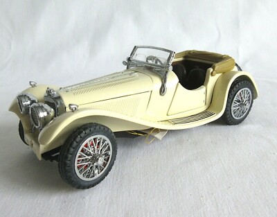 NRFB FRANKLIN MINT 1:24 1938 JAGUAR SS-100 WHITE REPLICA DIE-CAST