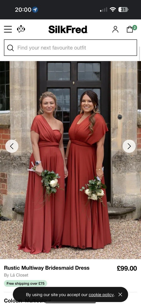 Silkfred rustic multiway bridesmaid dress | eBay UK Silkfred rustic multiway bridesmaid dress | eBay UK