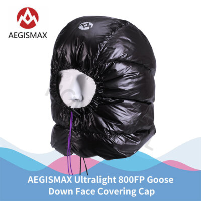 AEGISMAX Face Covering Hat Ultralight 800FP Goose Down Cap