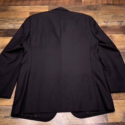 Pronto Uomo Signature Blazer 40R Black Wool Italy Suit Jacket