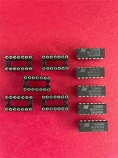 TL084CN TL084 QUAD JFET OPERATIONAL AMPLIFIER 14 PIN DIP ( Qty 5 )  & SOCKETS