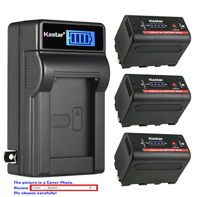 Kastar NP-F780 Battery LCD Wall Charger for Sony CCD-TR76 CCD-TR760 CCD-TR8000E