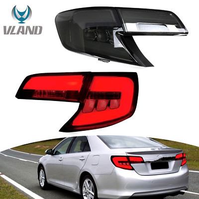 VLAND Smoked Tail Lights for 2012 2013 2014 Toyota Camry SE XLE Hybrid ...