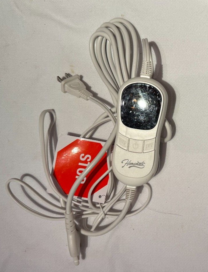 Homemate Electric Heating Blanket Control 100W 3-Prong Controller YZH-MP6080 #I4