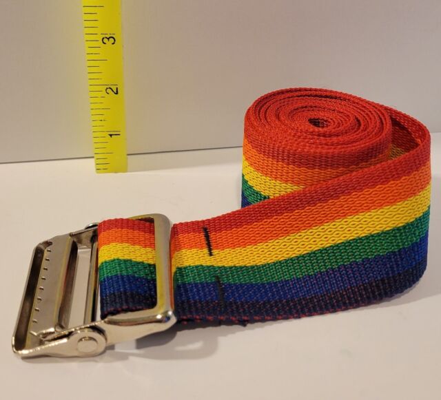 Rainbow Design Luggage Belt Strap 72" Vintage 1993 American Tourister