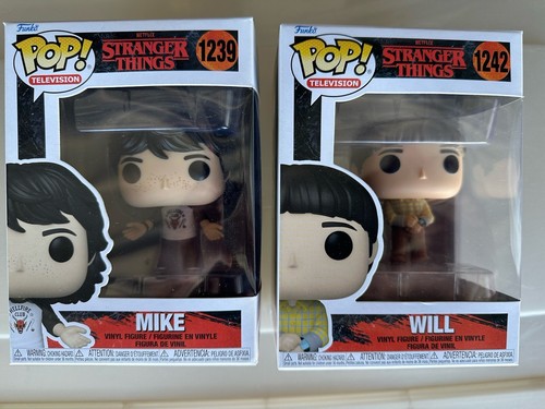 Funko Pop Stranger Things Lot Of 2 Mike 1239 Will 1242 Vinyl Figure NEW