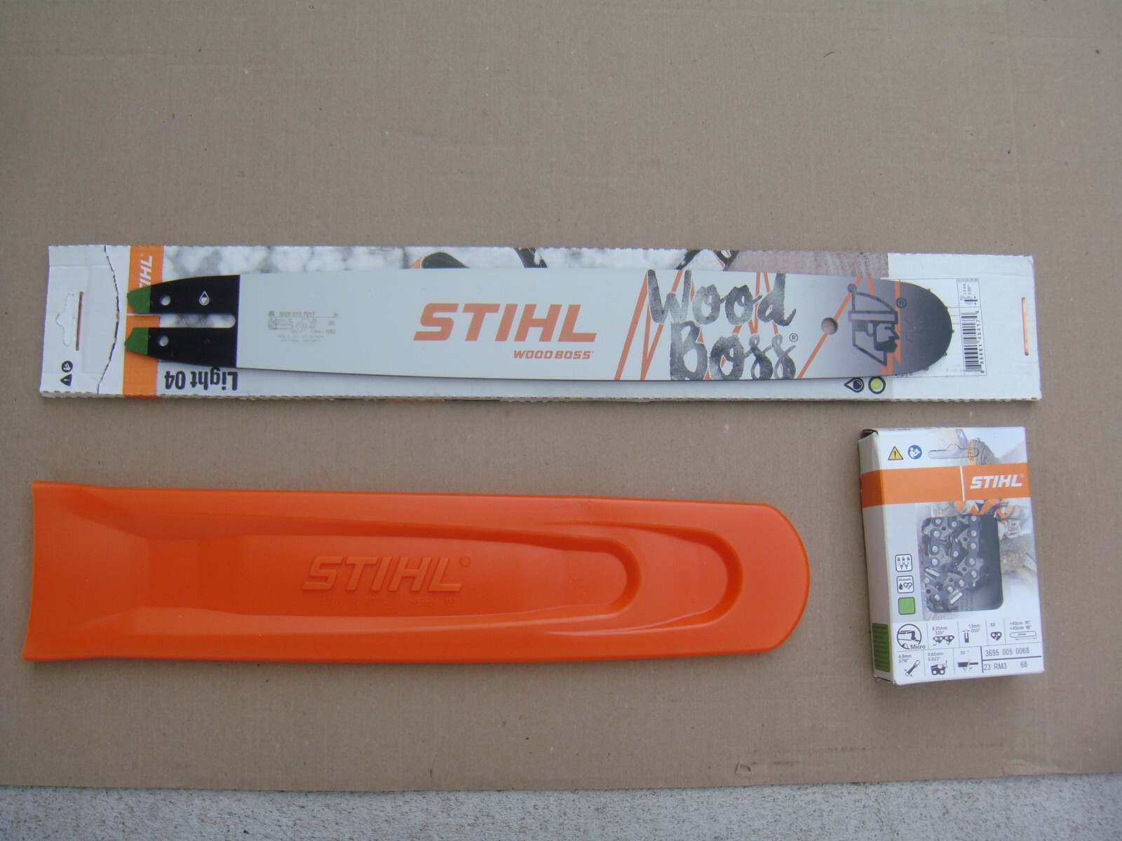 STIHL MS200 MS230 MS241 MS250 MS251 CHAINSAW 18" 04 LIGHT BAR & CHAIN