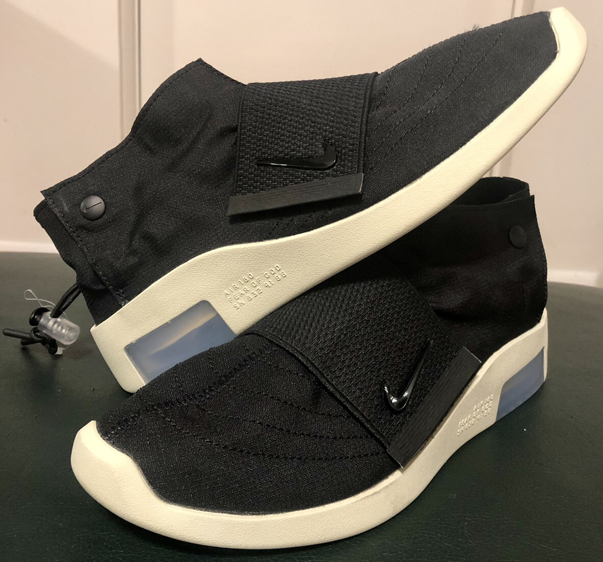 Nike Air Fear of God Moccasin Moc Black At8086 002 Men display picture 3