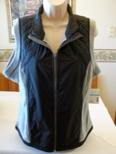 Women's Missy Everlast Fleece Vest Full Zip Core Gray Small New