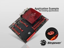 Bitspower AIZ97M7F Nickel Plated Full-Covered-Block (Red)