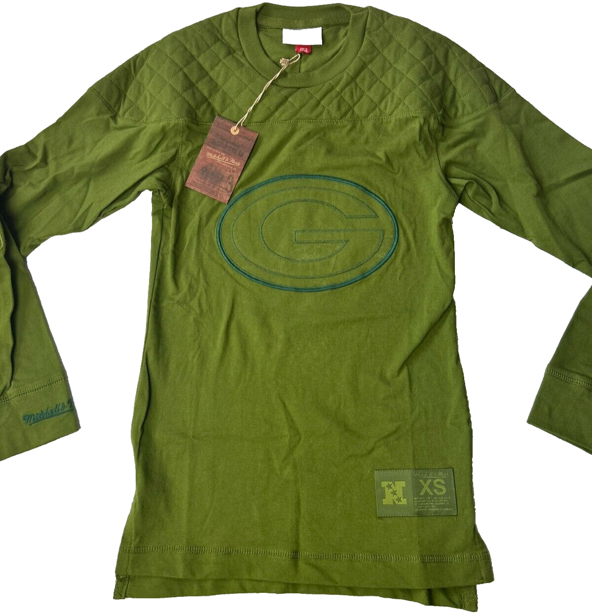 シャツ Mitchell & Ness Green Bay Packers Mitchell & Ness Throwbacks Green Bay Packers Long Sleeve Shirt