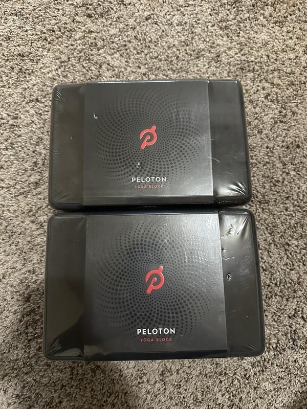 TWO Peloton NEW Sealed Black Foam Yoga Block (4x6x9 Inches) YG-BL-A-02 Fitness