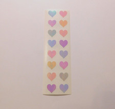 Mrs. Grossman's Stickers Lot of 1 Strip Opal Pastel Hearts Small 1984 RARE HTF